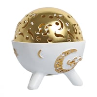 مباخر بخور دائرية نجوم بغطاء ذهبي A0102