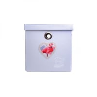 صندوق ملابس فلامنجو صغير لون أبيض A_2_4