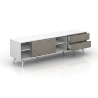 طاولة تلفزيون خشبية أنيقة مع أدراج تخزين – تصميم ع...