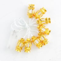 مصابيح زينة رمضانية ذهبي