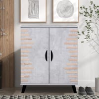 خزانة الأحذية 4 ادوار خشب ماليزي بابين لون رصاصي م...