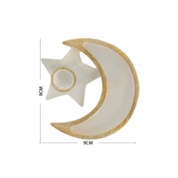 شمعدان هلال حامل شموع شفاف A0202