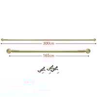 عمود ستارة ذهبي قابل للتمدد