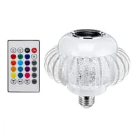 إضاءة ليد بألوان متنوعة مع مكبر صوت وريموت تحكم