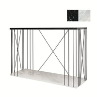 طاولة كونسول مداخل البيت خشب ماليزي لون اسود ورخام...