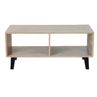 طاولة قهوة خشبية لون بيج