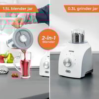 خلاط جيباس 2 في 1 الكهربائي 600 واط