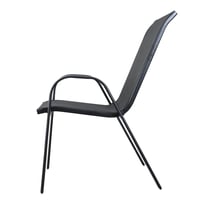 كرسي جلسات خارجية أنيق – لون أسود