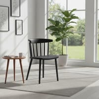 كرسي بلاستيك مفرد اسود