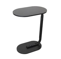 طاولة تقديم وخدمة خشبية بقاعدة معدنية - اسود