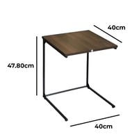 طاولات قهوة خشب 5 قطع بني غامق