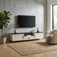 طاولة تلفزيون مودرن 200 سم خشب ماليزي