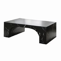 طاولة قهوة أسمنت هندسي مركب بديل الرخام - اسود رخا...