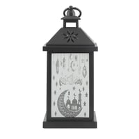 فانوس اضاءة رمضان بطارية - اسود وابيض