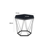 طاولة قهوة سطح سيراميك - اسود