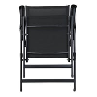 كرسي حديقة أنيق وقابل للطي – لون أسود