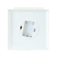 فانوس رمضان معدني مودرن مع إضاءة ليد - ابيض واسود