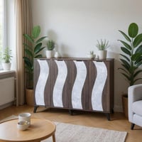 خزانة أحذية 4 أبواب خشب ماليزي 160 سم - بني غامق و...