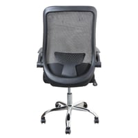 كرسي مكتب دوار قابل للتعديل لون أسود