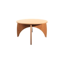 طقم طاولات قهوة خشبية فاخرة – طاولة وسط دائرية + 4...