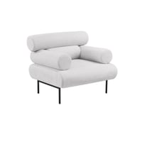 كرسي مفرد مودرن قماش - بيج