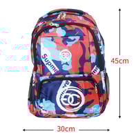 شنطة مدرسة للاطفال بسحاب وجيوب متنوعة - للاولاد وا...