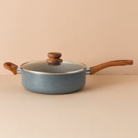 مقلى جرانيت دائري بغطاء 28 سم