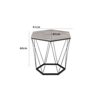 طاولة قهوة سطح سيراميك - رمادي