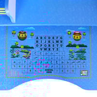 كرسي وطاولة دراسة للأطفال – لون أزرق