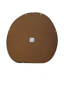 ديكور المرآة المموجة بإطار ذهبي