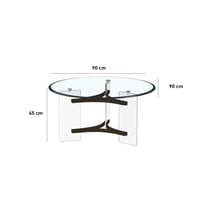 طاولة اكريلك مفرد دائري 90 سم