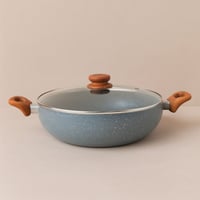 مقلى جرانيت مع غطاء زجاجي A-06-2