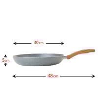 مقلاة طبخ جرانيت 30 سم A-05-4