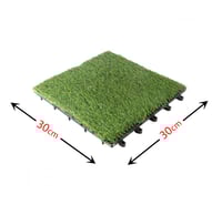 بلاط خشبي ارضيات - عشب صناعي مقاس 30*30سم 12قطعة