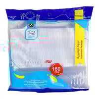 ملاعق اكل شفاف 160 حبة