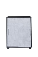 خزانة أحذية ماليزية خشبية داكنة ببابين منزلقة