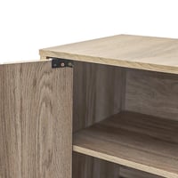 خزانة احذية بابين خشب ماليزي 4 أدوار للتخزين - لون...