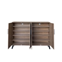 خزانة أحذية خشبية 2 أقسام صناعة ماليزي 5 مستويات ت...