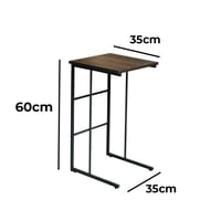 طاولات قهوه خشب 5 قطع - بني غامق