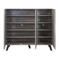 دولاب تخزين أحذية خشب ماليزي 3 أبواب 5 أدوار – تصم...