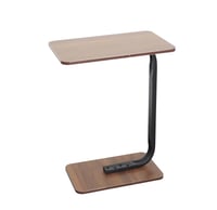 طاولة جانبية مستطيلة - اسود وبني