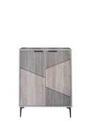 خزانة أحذية خشب ماليزي بابين 4 أدوار تخزين لون خشب...