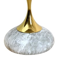 طاوله خدمه أنيقة من الاستيل بتصميم دائري - رمادي ر...