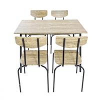 طاولة طعام مودرن 4 كراسي – تصميم أنيق وخشب عالي ال...