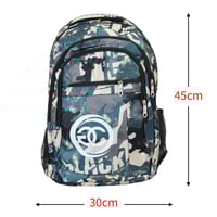 شنطة ظهر مدرسية للاولاد مع سحاب وجيب أمامي