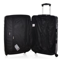 حقائب سفر تراك قوية وصلبة 3 قطع بعجلات - رمادي غام...