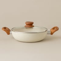 مقلى جرانيت مع غطاء بيج A-06-3