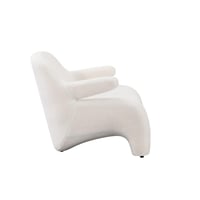 كرسي بوكليه مفرد ابيض