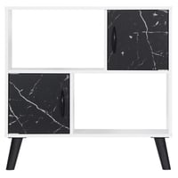 خزانة كتب متعددة الإستعمال 2 أرفف خشب ماليزي لون ا...