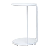 طاولة خدمة مستديرة أبيض - دورين